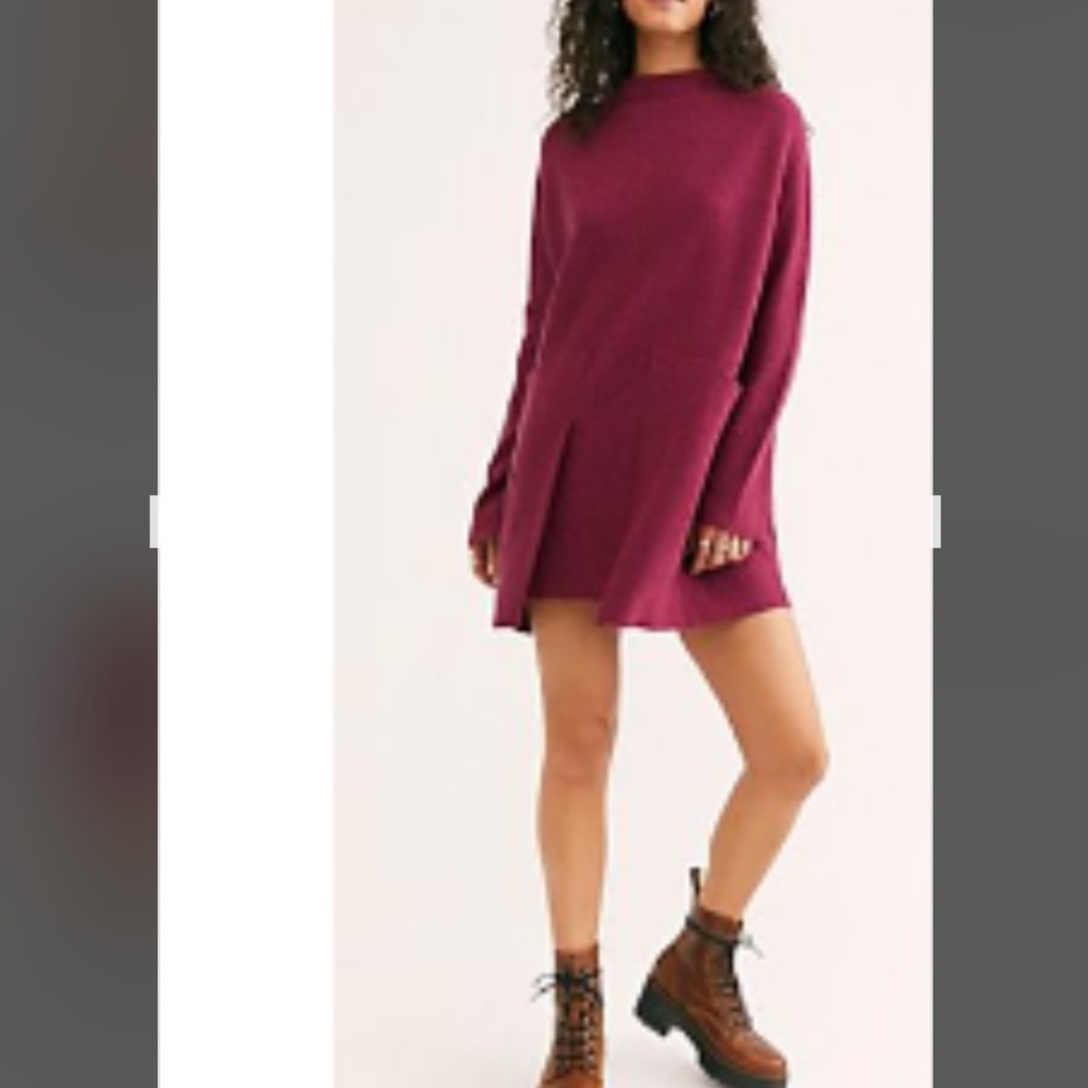 Free people super luxe wool sweater dress ⭐️